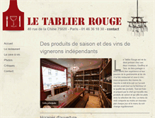 Tablet Screenshot of letablierrouge.com